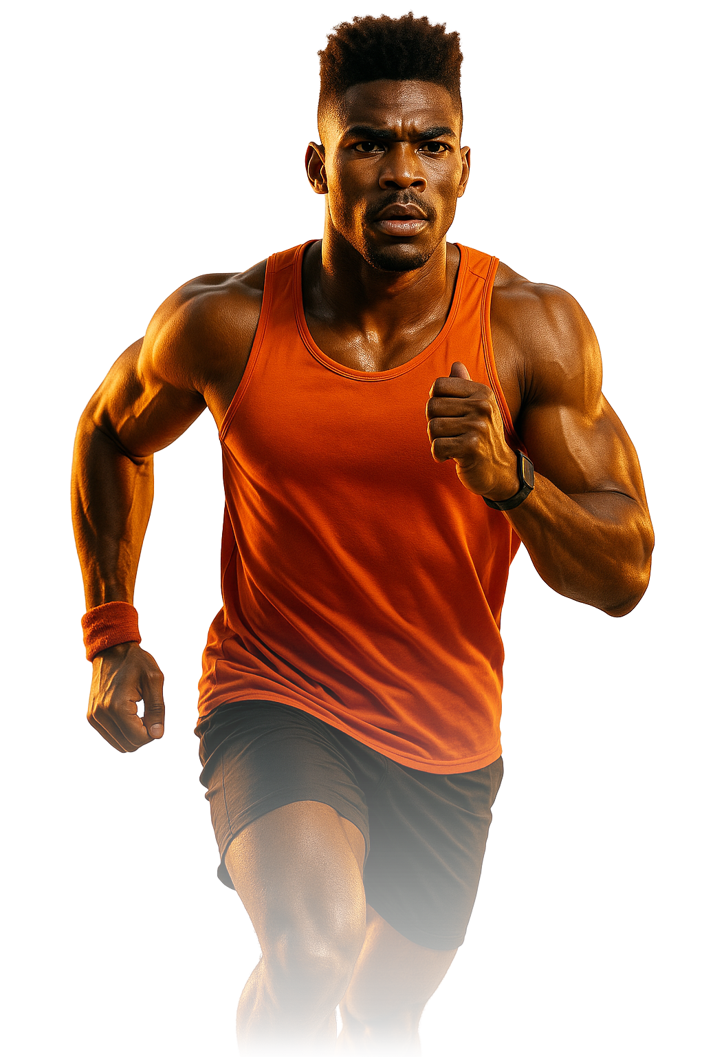 Atleta realizando exercício